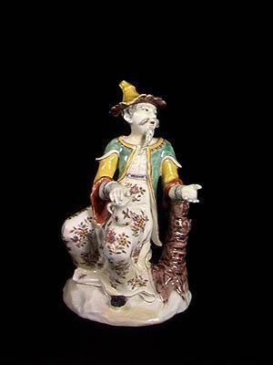 Figurka Chińczyka, z Saint-Cloud (porcelana) autorstwa French School
