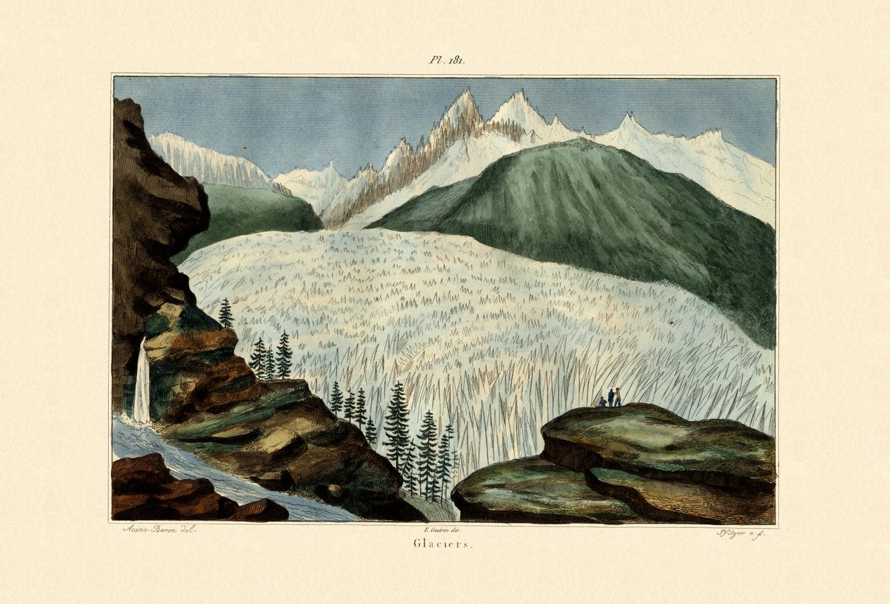 Lodowce, 1833-39 autorstwa French School