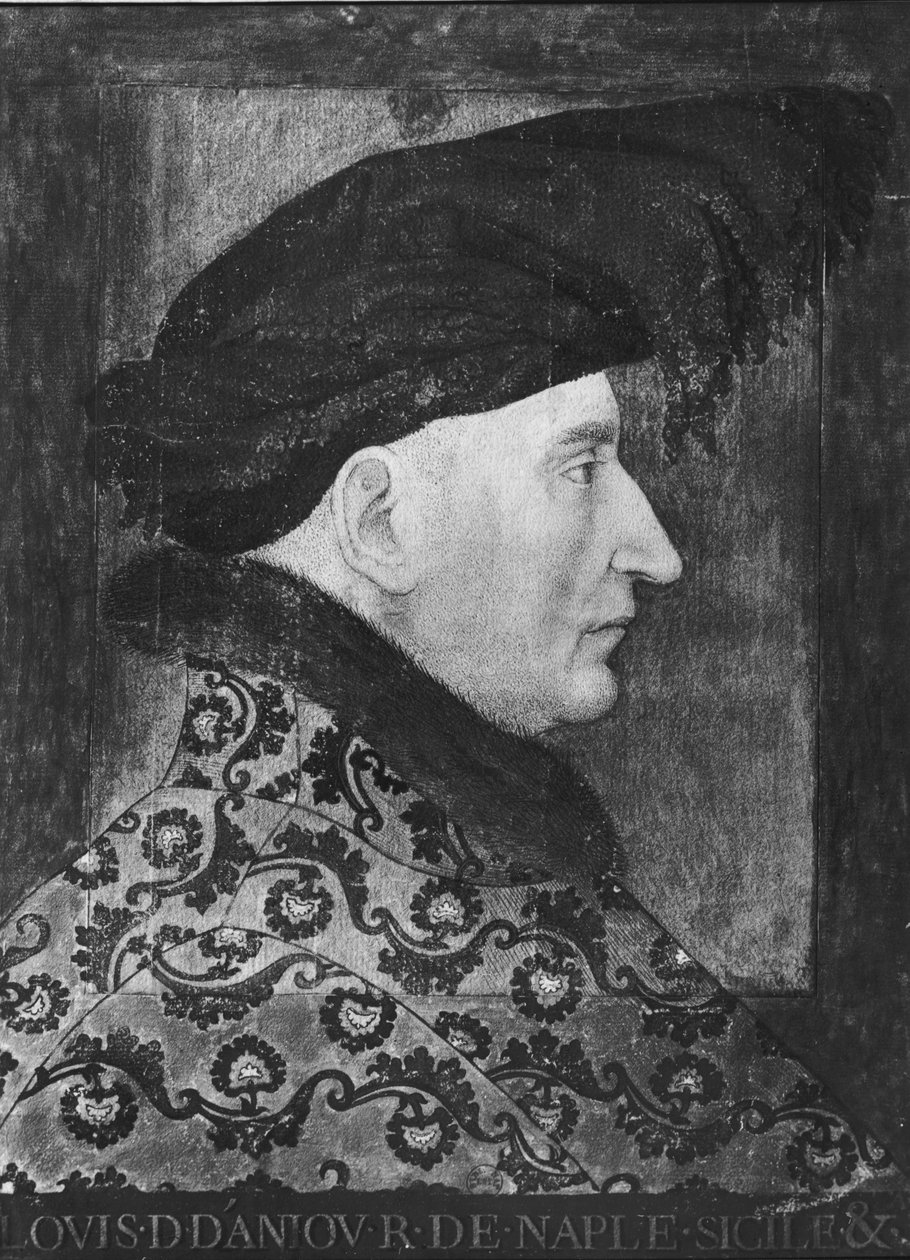 Ludwik II Anjou (1377-1417) król Neapolu i Sycylii, 1410 autorstwa French School