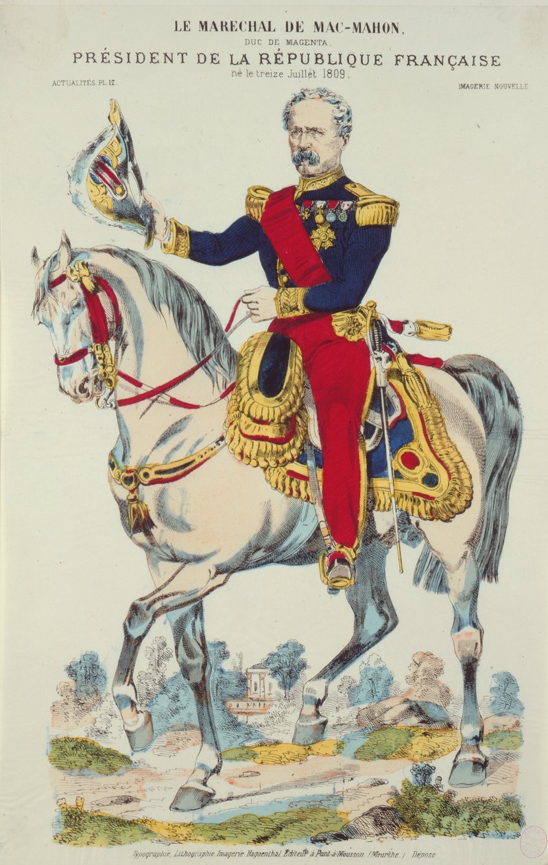 Marszałek Edme Patrice Maurice de Macmahon (1808-93) autorstwa French School
