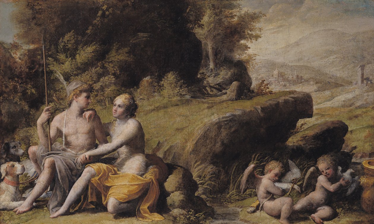 Scena mitologiczna autorstwa French School