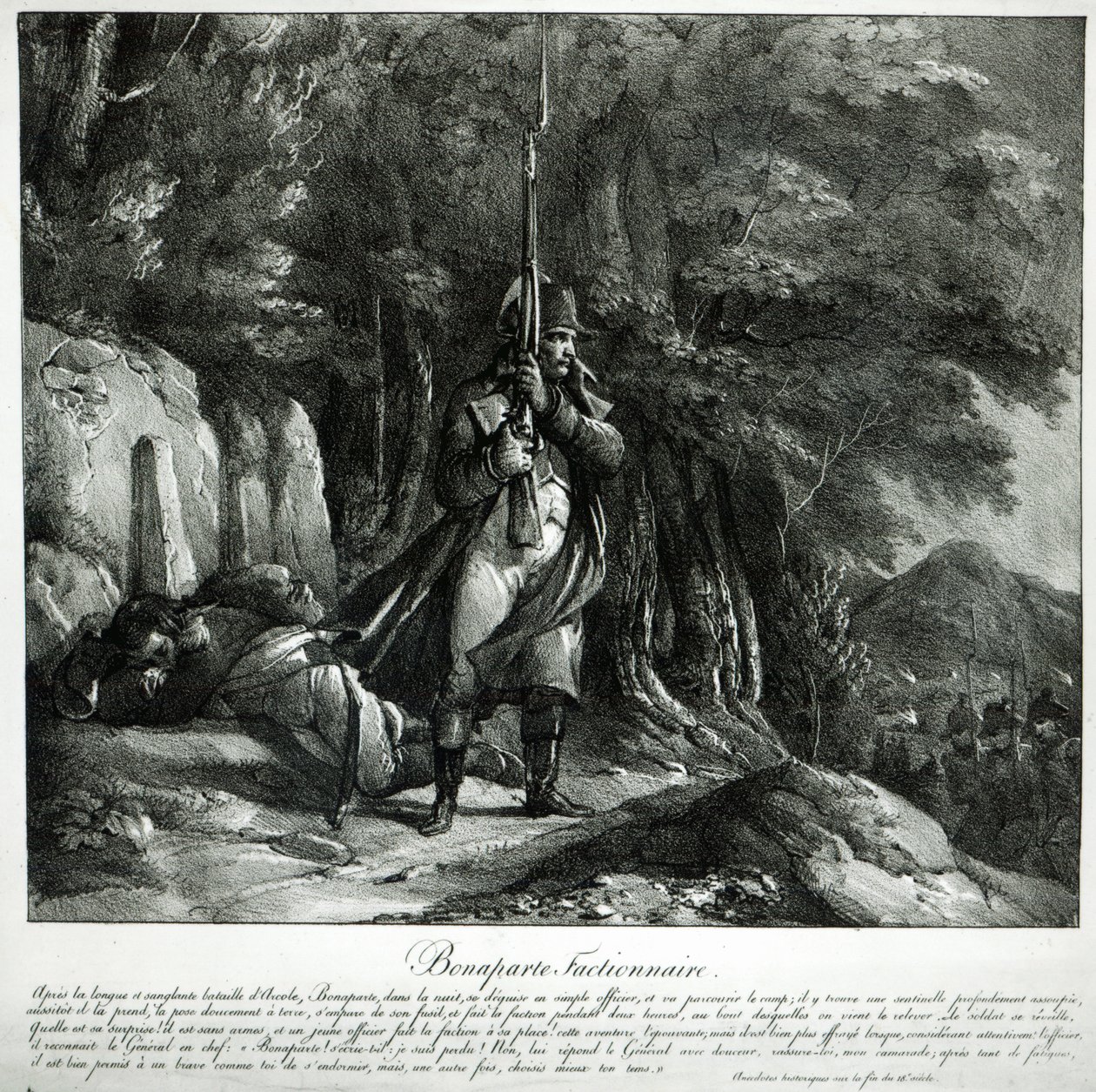 Napoleon na warcie po bitwie pod Pont d
