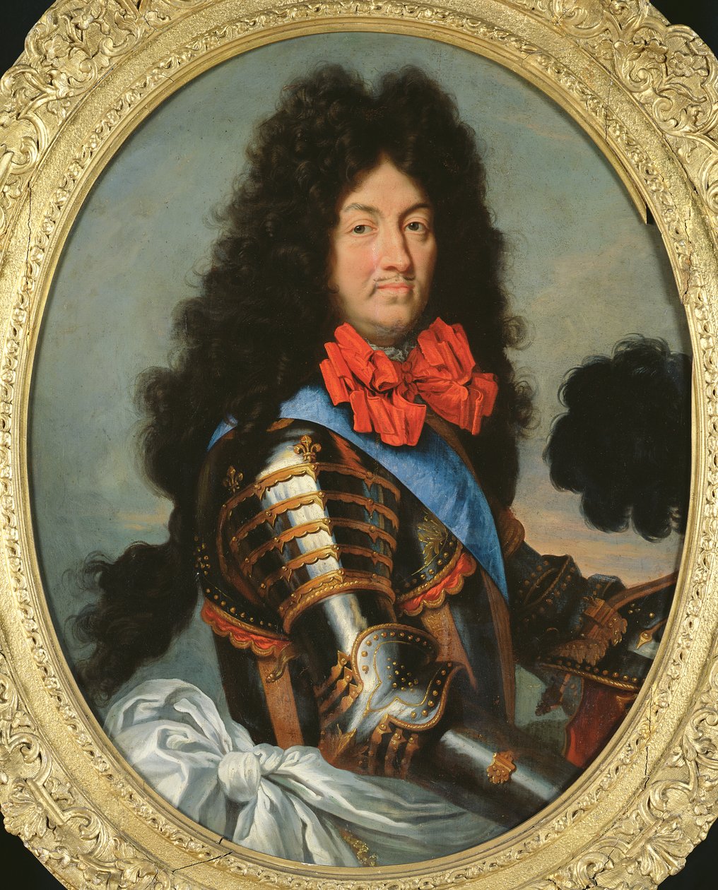 XIV Людовикийн хөрөг (1638-1715) поли autorstwa French School