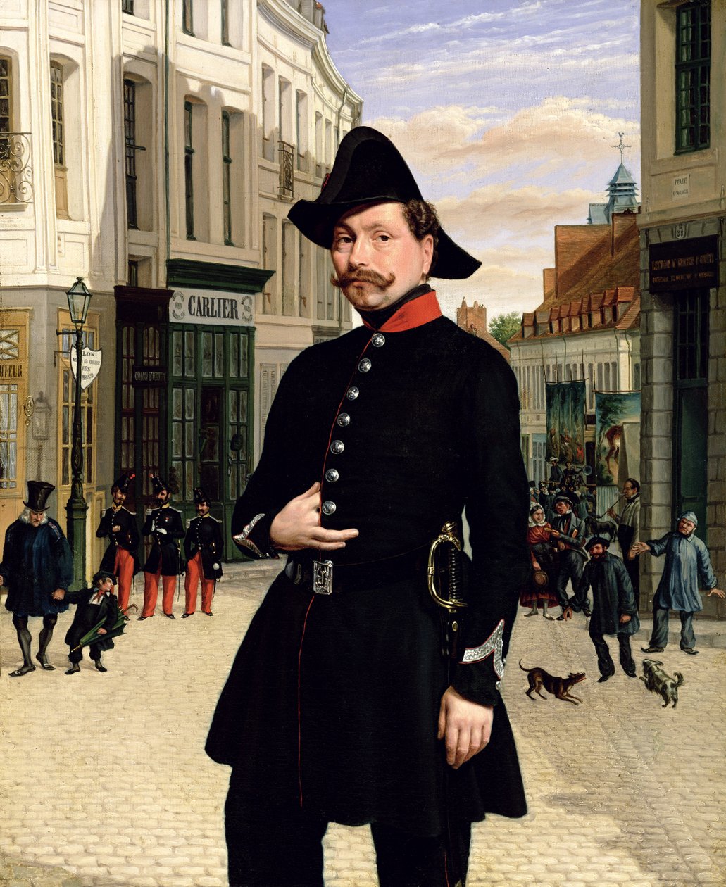 Portret policjanta w Douai w 1848 r. autorstwa French School