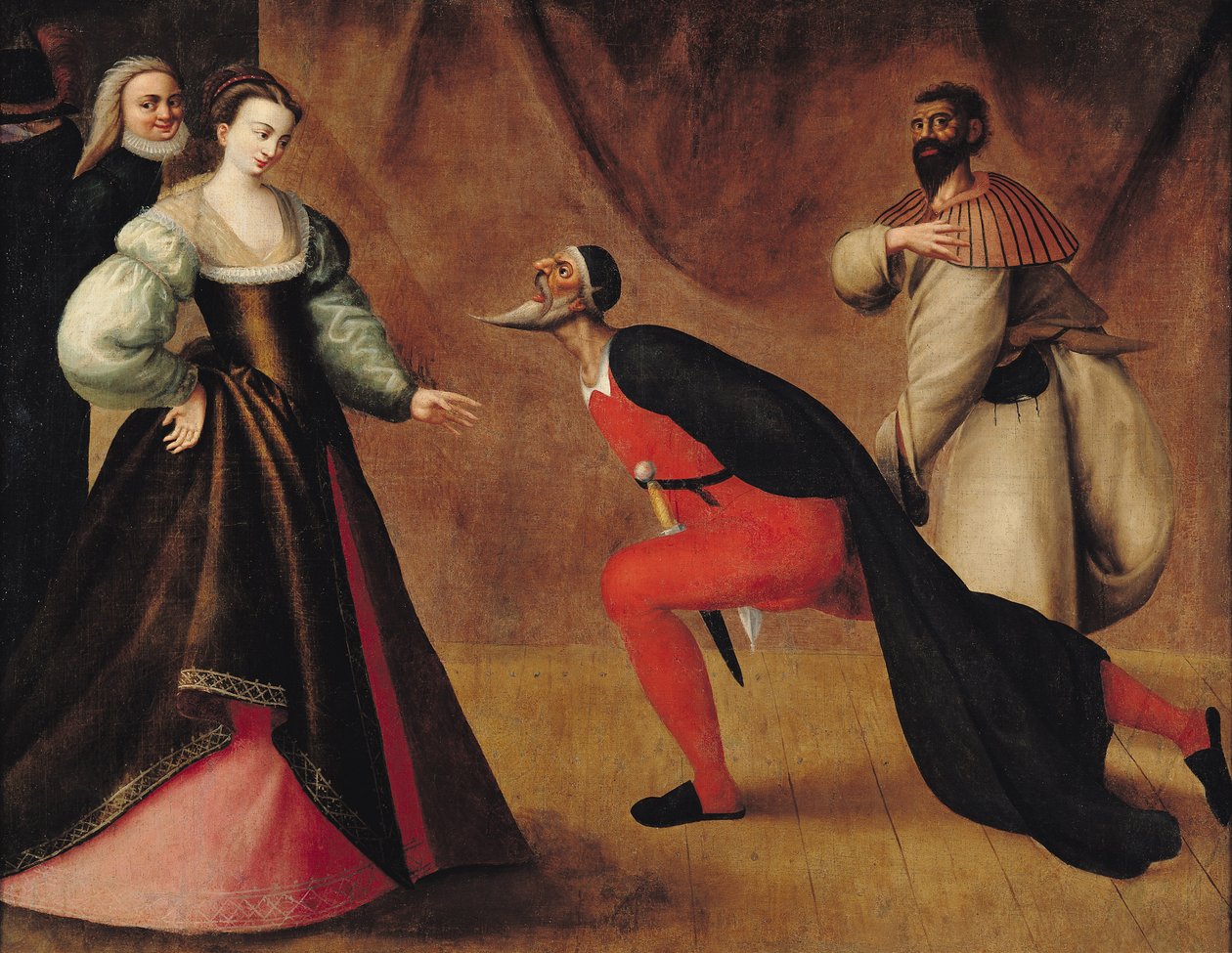 Scena z przedstawienia (szczegóły patrz 155537) autorstwa French School