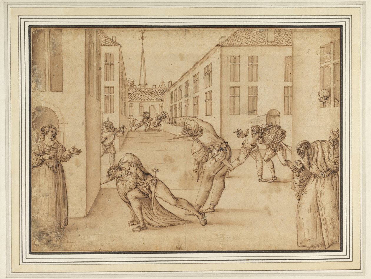 Scena z Commedia dell