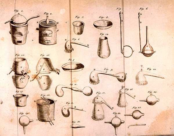 Sprzęt naukowy, z Elementów chemii Antoine