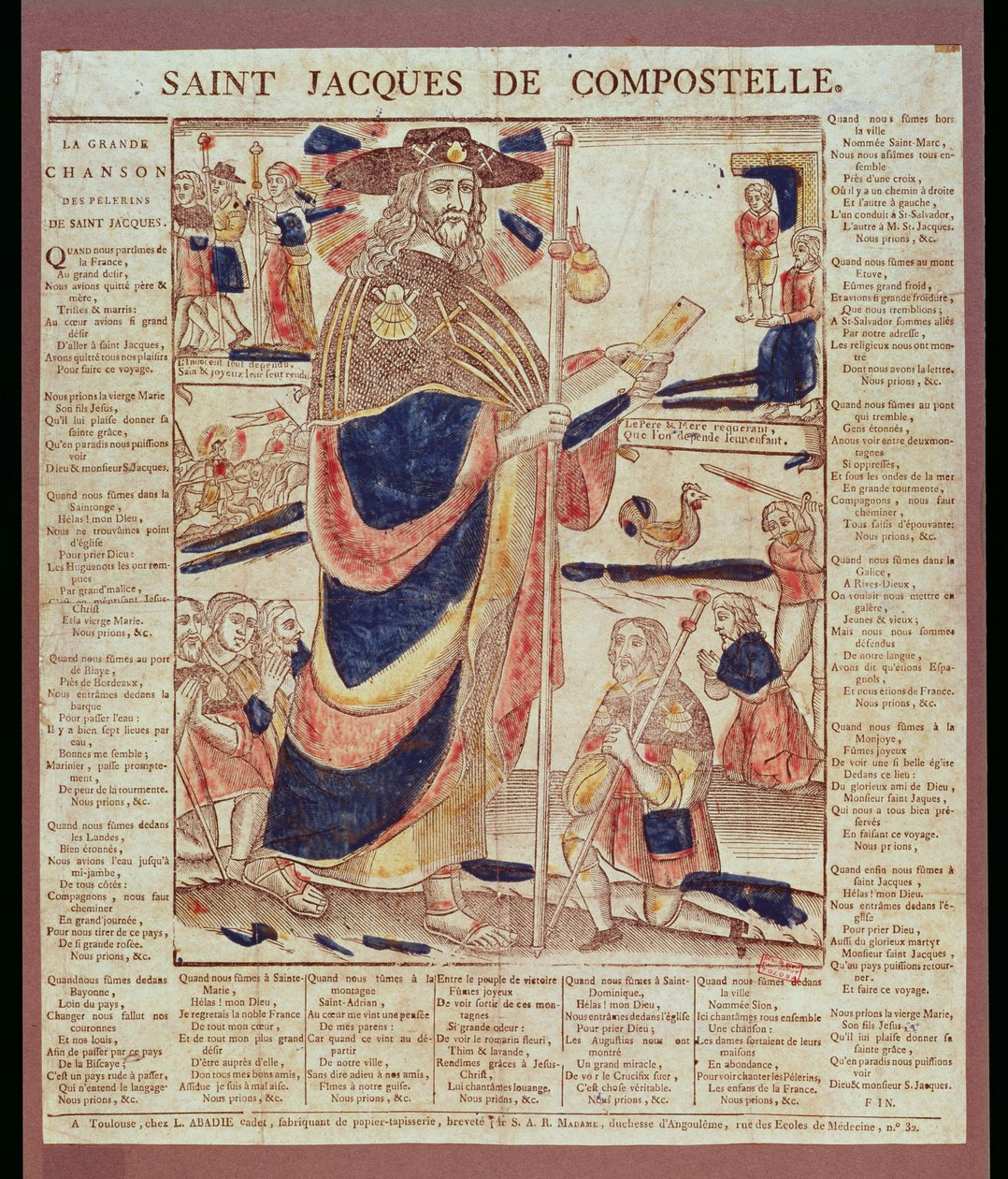 Św. Jakub z Composteli, ok.1824 autorstwa French School