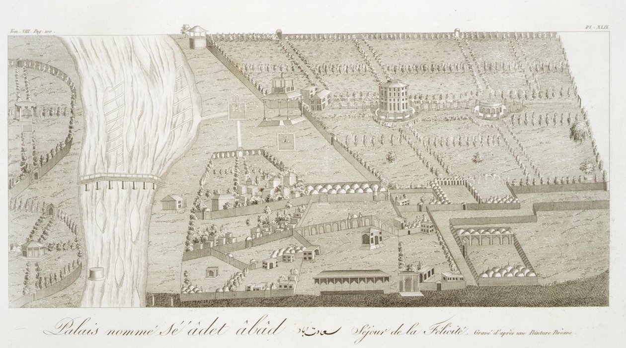 Siedziba Felicity, z Voyages du Chevalier Chardin en Perse, et autres Lieux de l