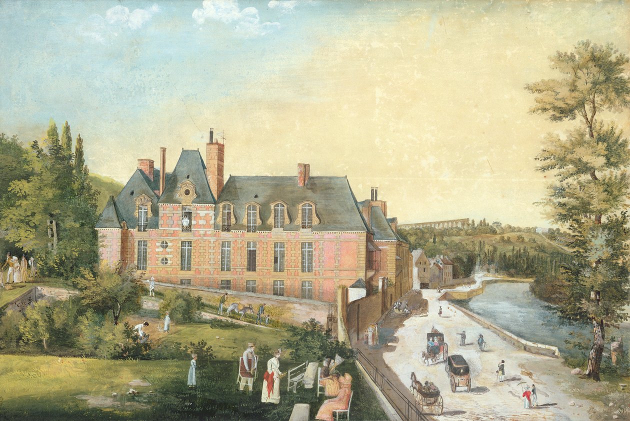 Zamek de la Chaussee, Bougival autorstwa French School