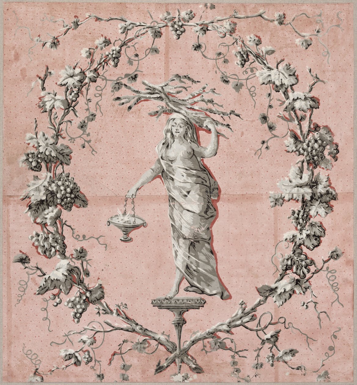 Cztery pory roku: zima, ok. 1785 (tapeta) autorstwa French School
