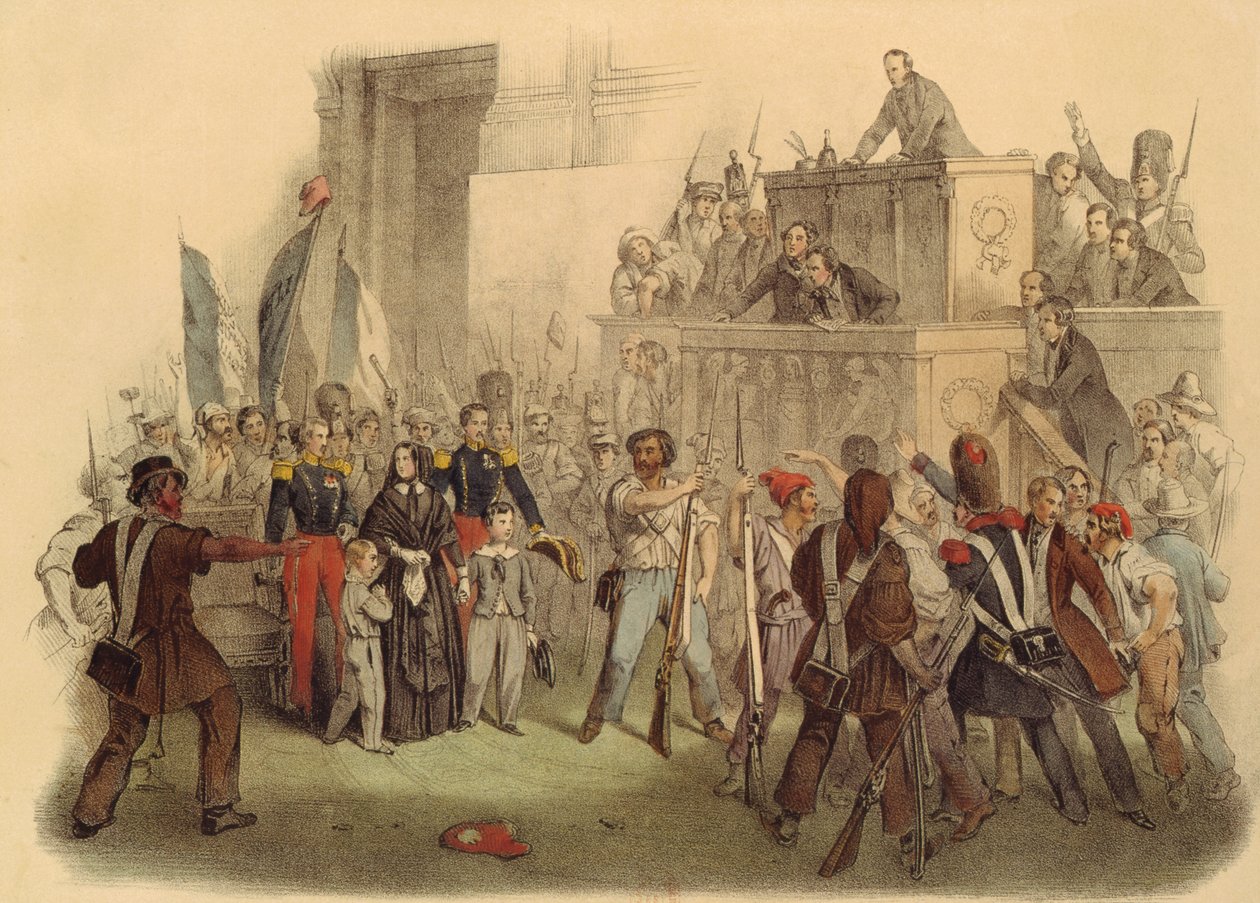 Msze w Izbie Poselskiej, 24 lutego 1848 r. autorstwa French School