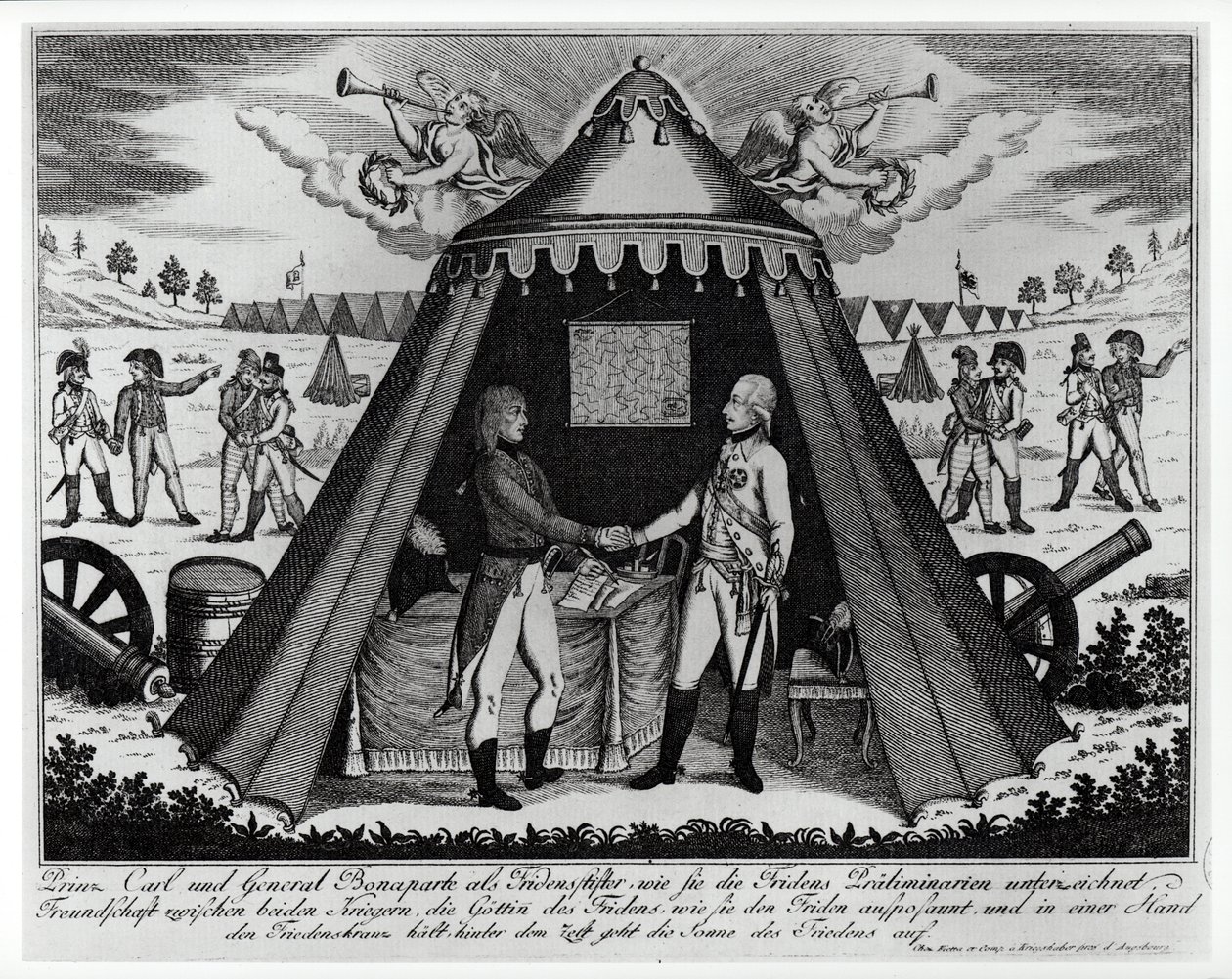 Traktat z Campo Formio, 18 października 1797 autorstwa French School