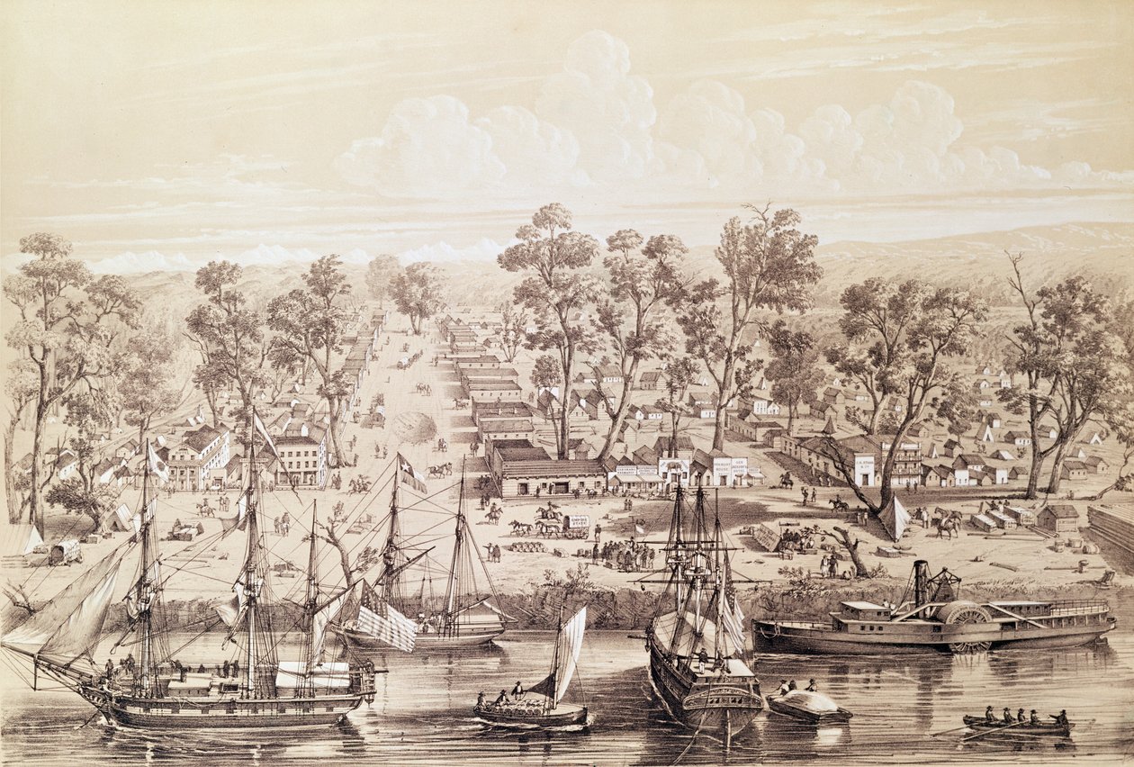 د ساکرامنټو ښارګوټی، 1820 پولی autorstwa French School