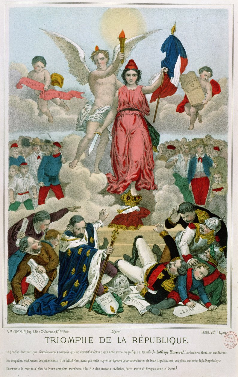 Triumf Republiki, 1875 autorstwa French School