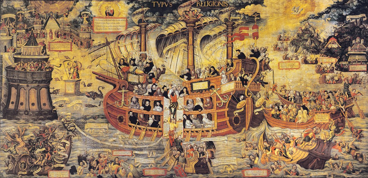 Typus Religionis, Alegoria Towarzystwa Jezusowego autorstwa French School