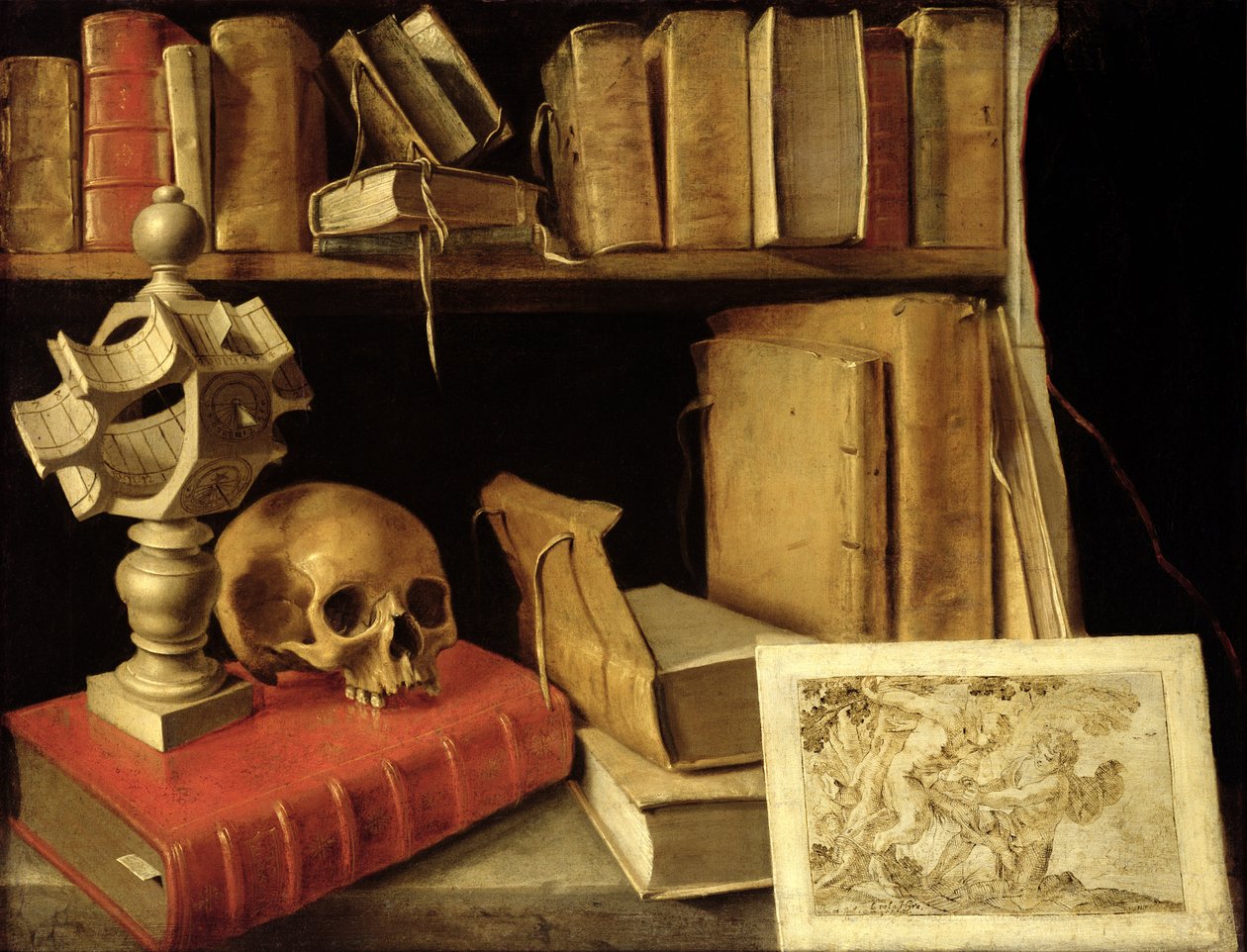 وینیټاس د سنډیال سره، c.1626-40 پولی autorstwa French School