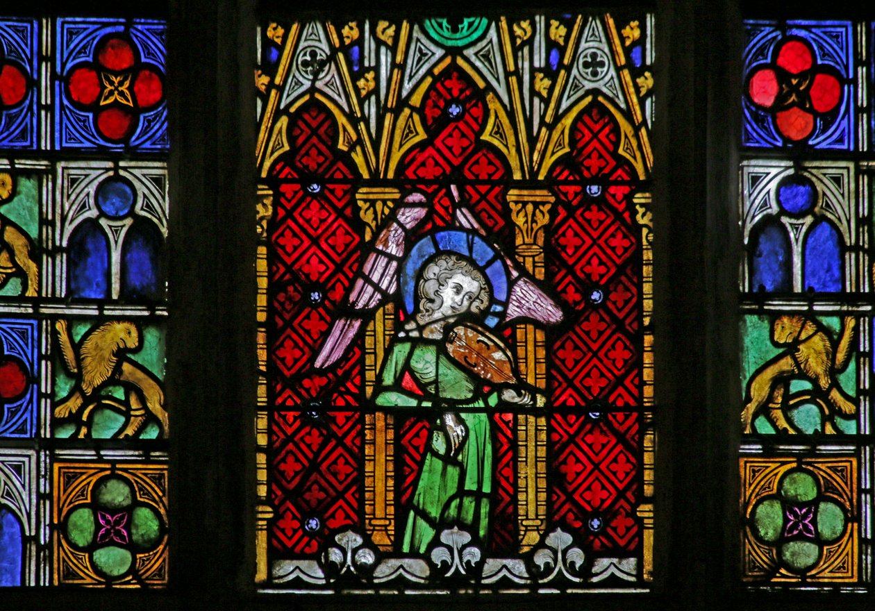 Тэнгэр элчийг дүрсэлсэн цонх, c. 1320, 14-20-р зууны поли autorstwa French School