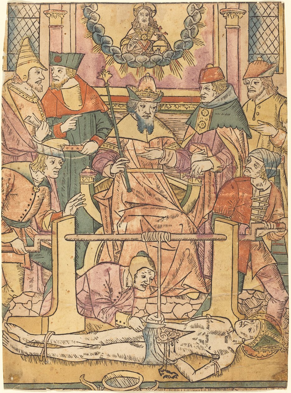 Męczeństwo św. Erazma autorstwa French 15th Century