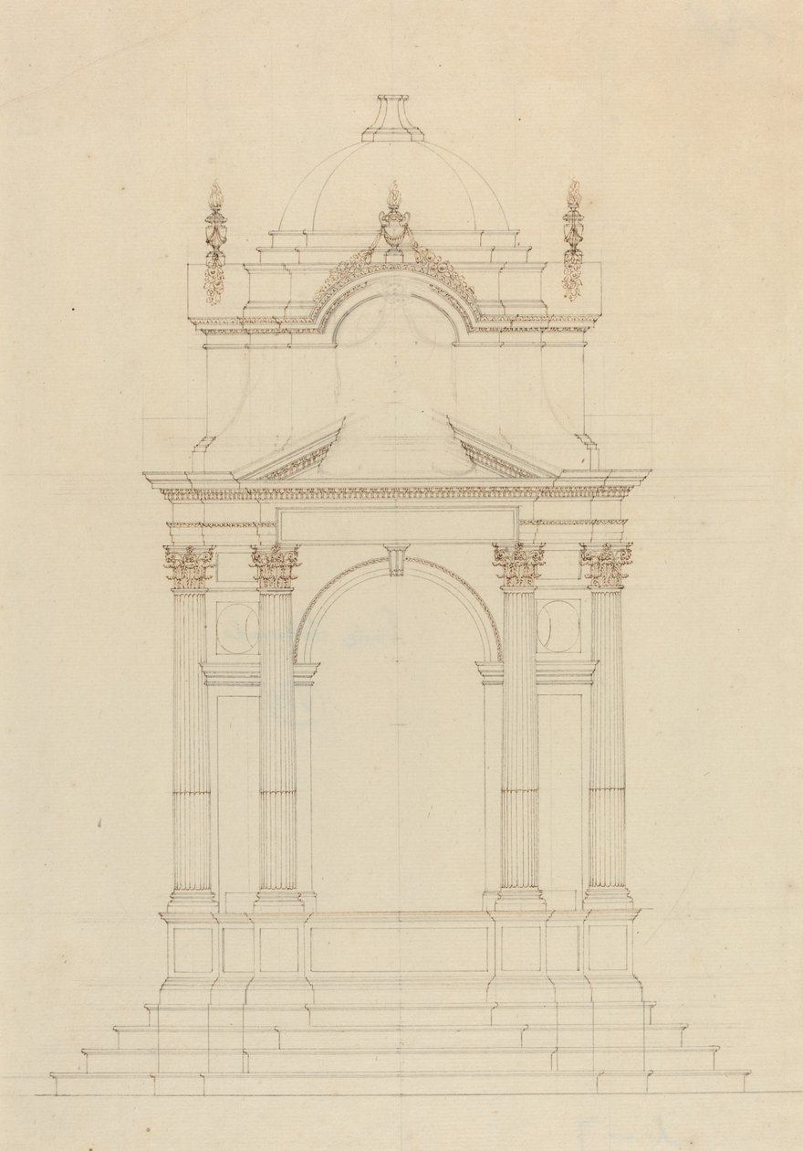 Projekt dla Baldachina autorstwa French 18th Century