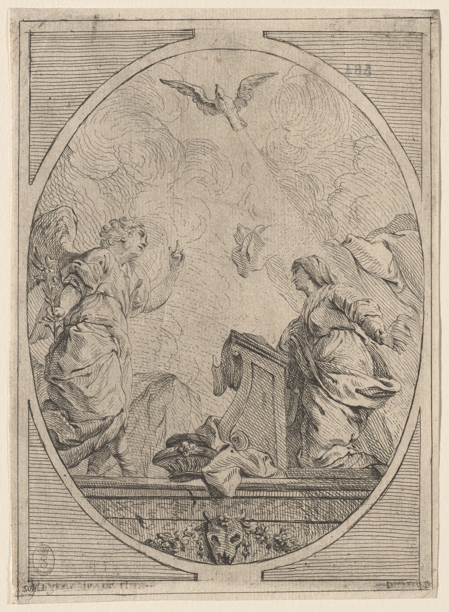 Zwiastowanie autorstwa French 18th Century after Pierre Hubert Subleyras