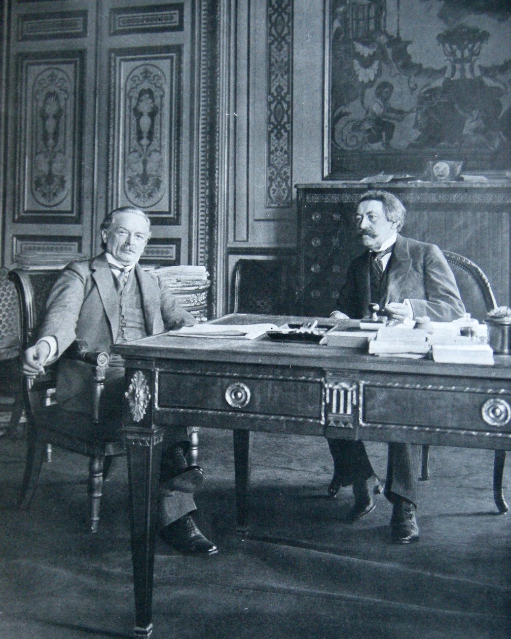 Lloyd George i Aristide Briand, 1916 autorstwa French Photographer