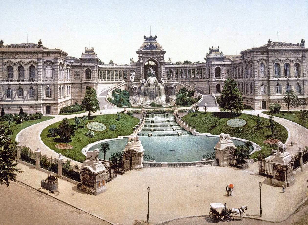 Palais Longchamps, Marsylia, 1890-1900 autorstwa French Photographer