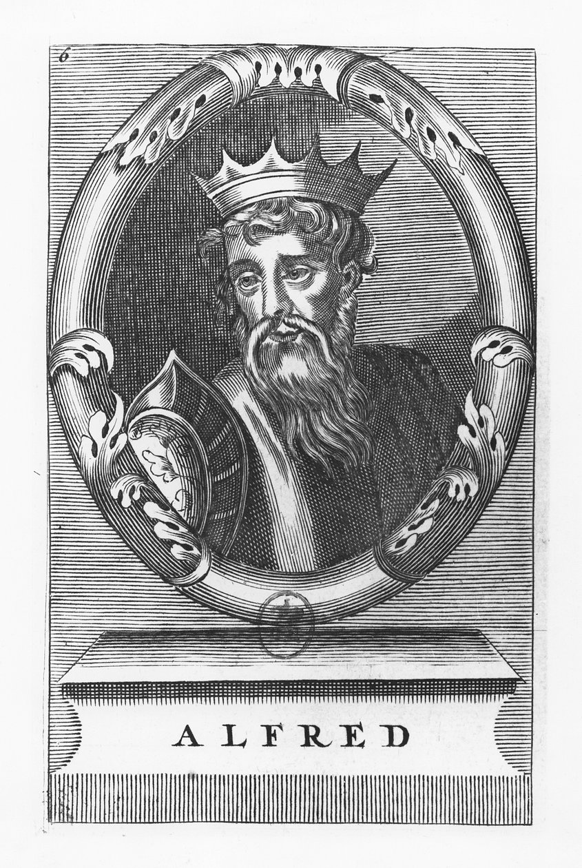 Alfred Wielki (grafika) autorstwa French School