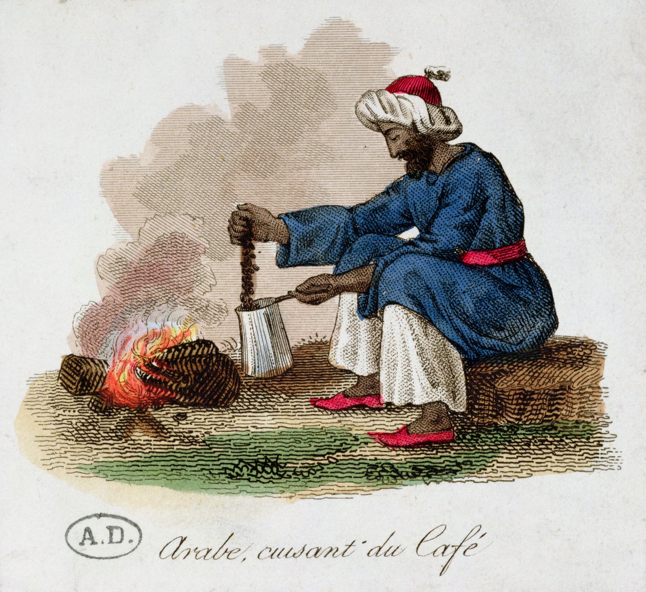 Arabska Parzenie Kawy, początek XIX wieku autorstwa French School