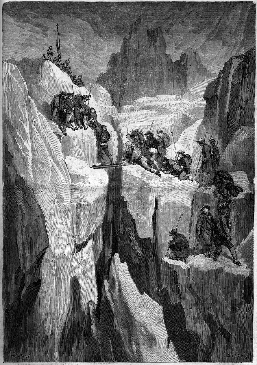 Wniebowstąpienie Mont Blanc, 5 lipca autorstwa French School