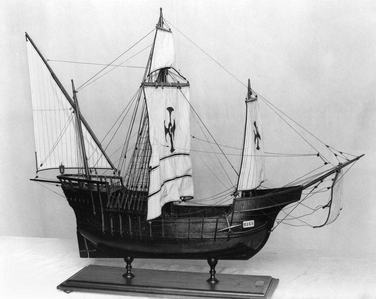 Karawela Krzysztofa Kolumba (1451-1506) (model) (drewno) autorstwa French School