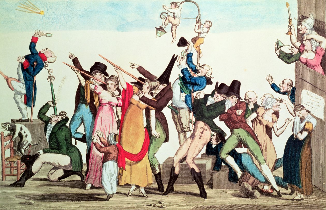 Karykatura na komecie z 1811 r., ok. 1811 r. autorstwa French School