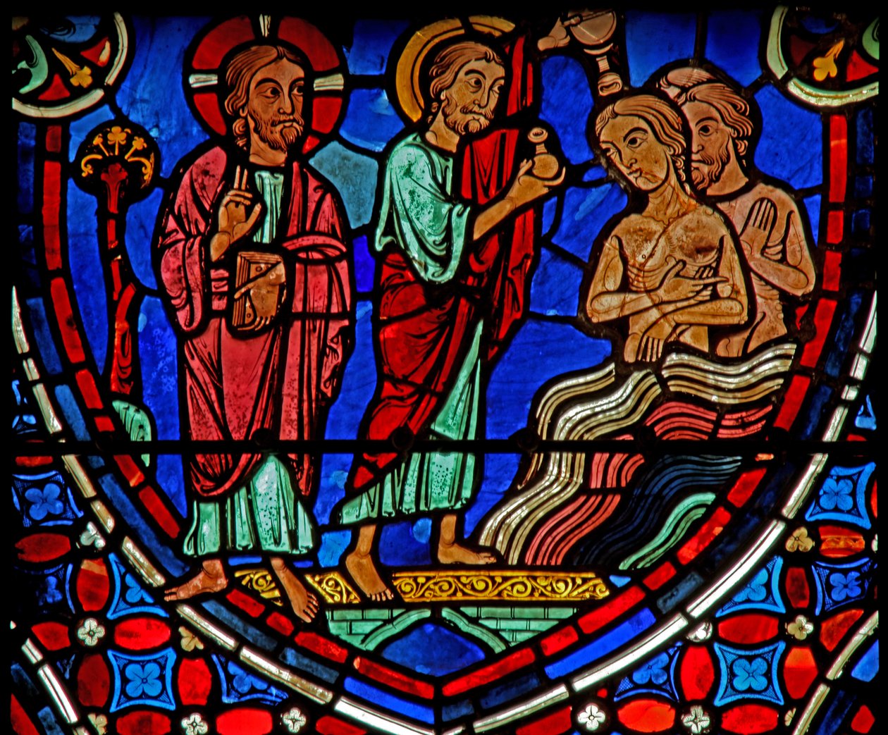 Chrystus - błogosławi Apostołom (w0) autorstwa French School