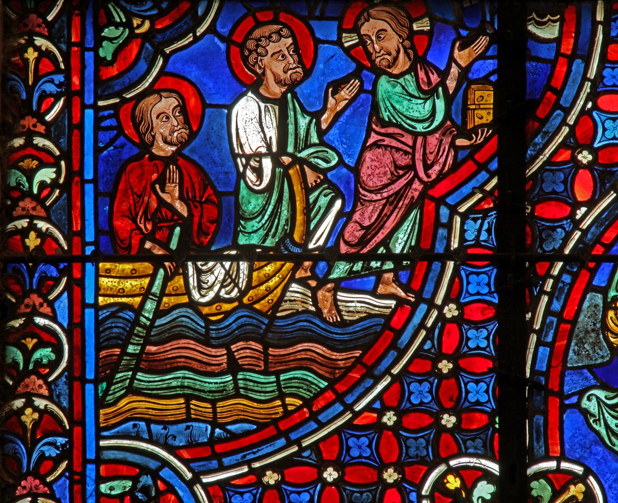 Chrystus - chodzi po wodzie (w0) autorstwa French School