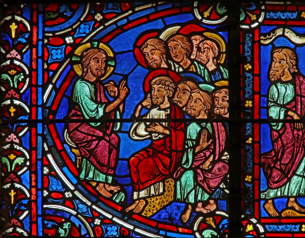 Chrystus - z 2 Apostołami (w0) autorstwa French School