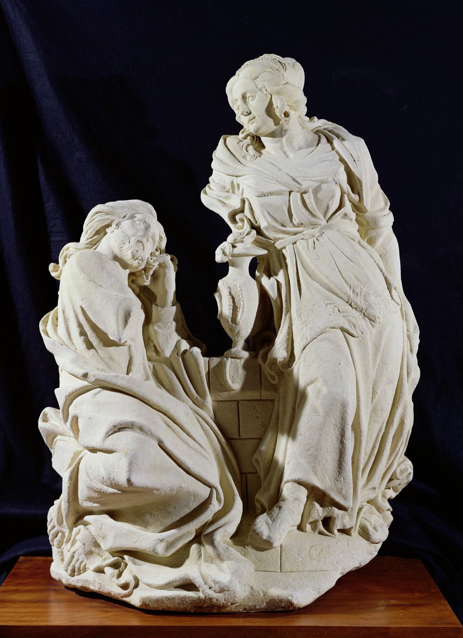 Chrystus i Niewiasta Samarii autorstwa French School
