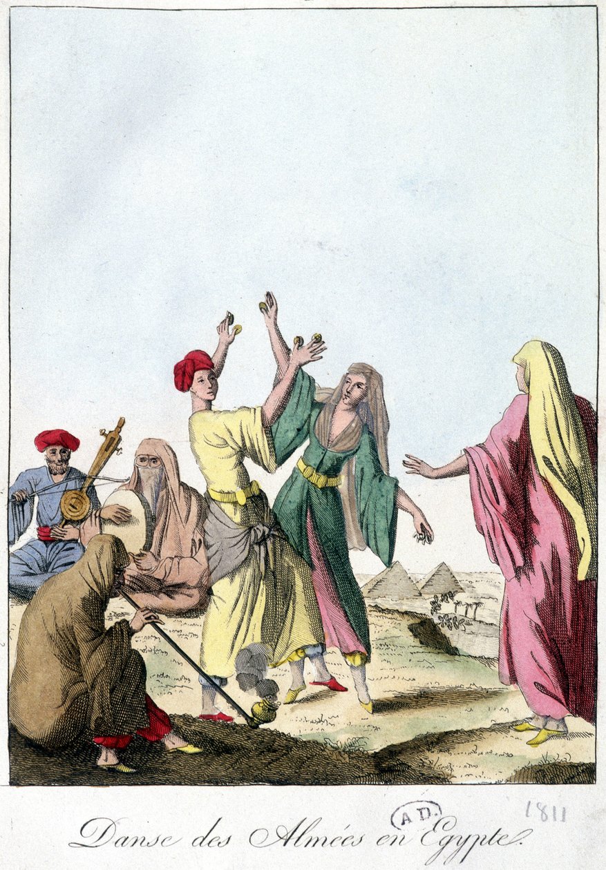 Taniec Almie w Egipcie. 1811. autorstwa French School
