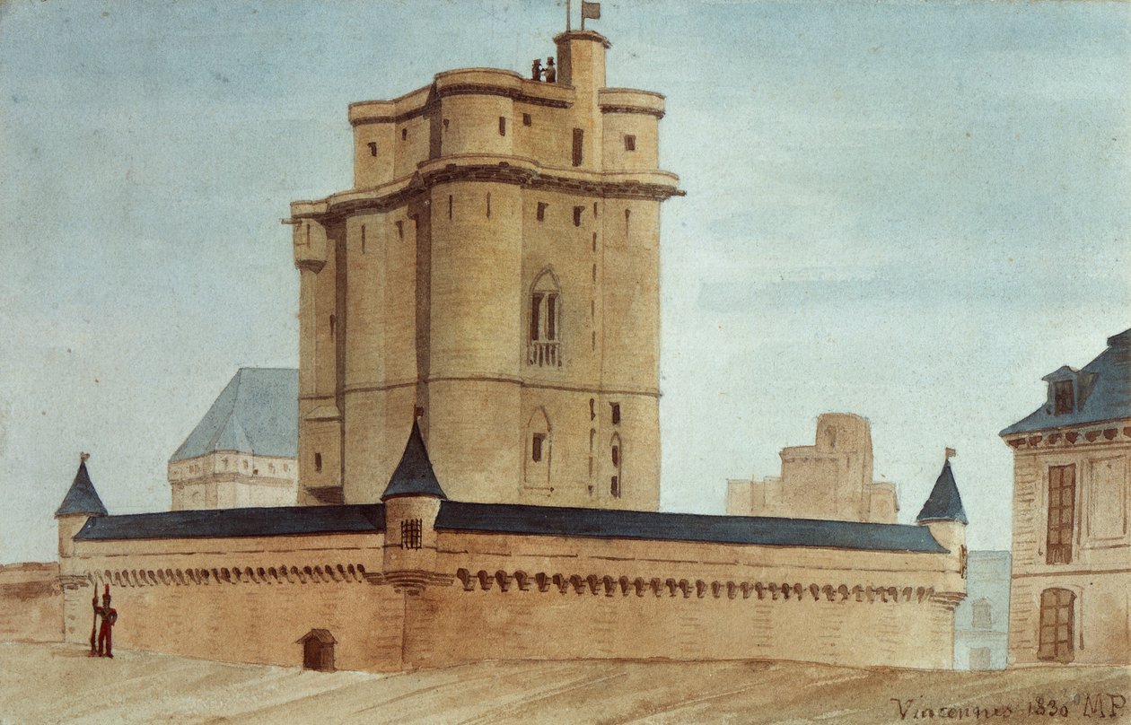 Lochy zamku Vincennes autorstwa French School