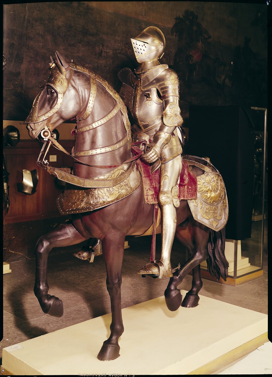 Zbroja jeździecka Franciszka I (1494-1547) (żelazo) autorstwa French School