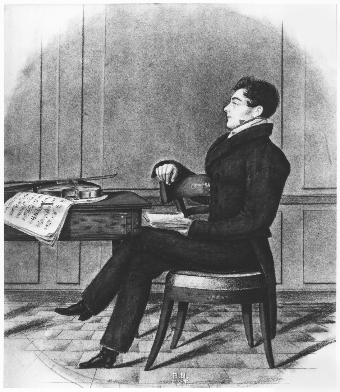 Duch Auber (1782-1871) autorstwa French School