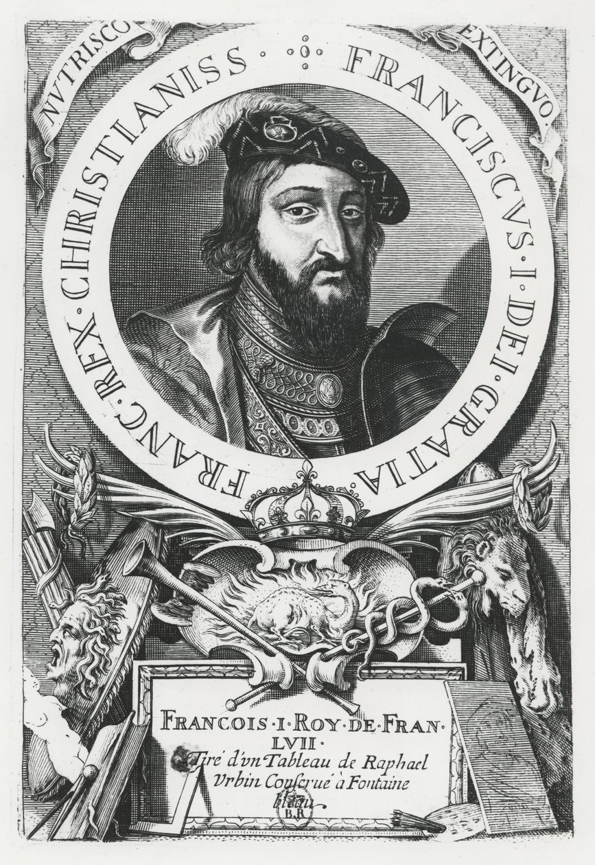 Franciszek I z Francji (grafika) autorstwa French School