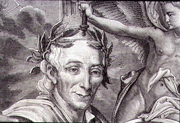 Francois Marie Arouet de Voltaire (1694-1778) (grafika) autorstwa French School