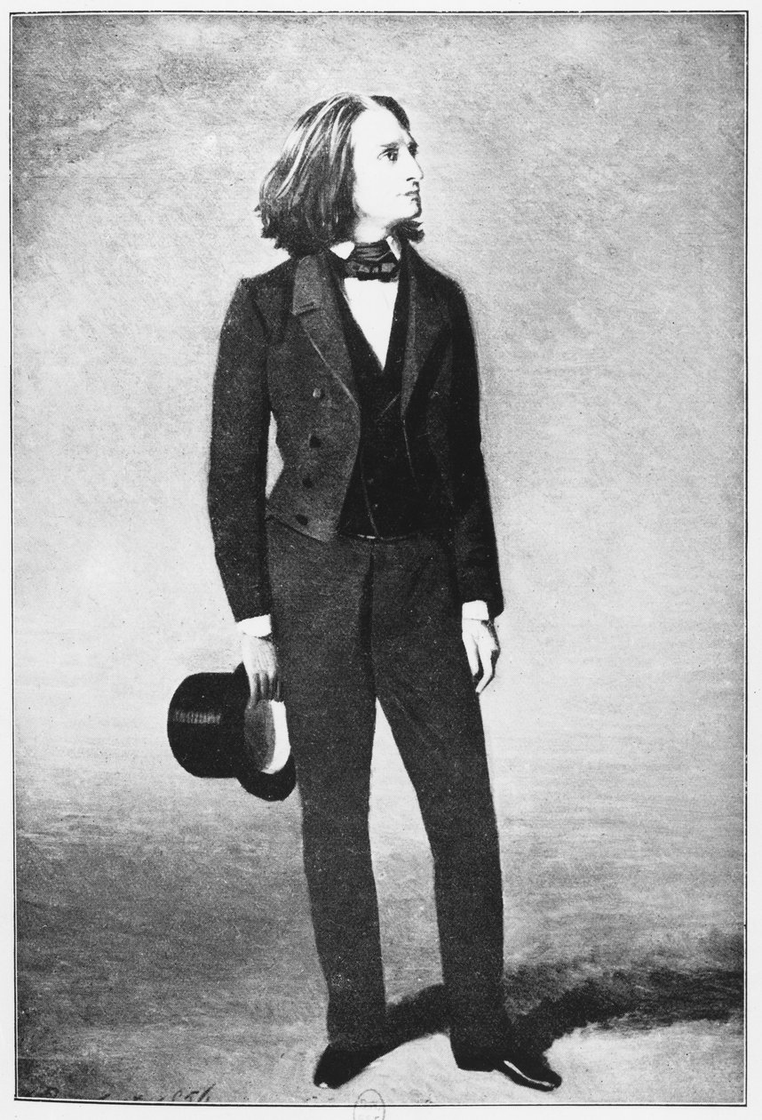 Franciszek Liszt (1811-86) 1856 autorstwa French School