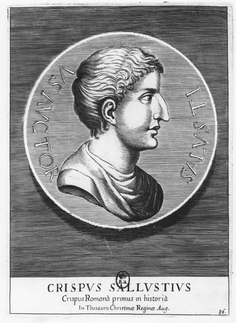 Gaius Salustius Crispus, Salustiusz (rycina) autorstwa French School