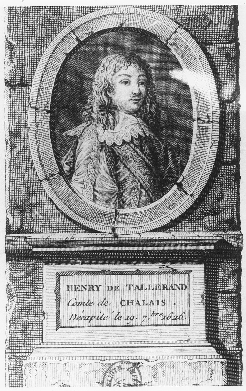 Henri de Talleyrand, hrabia Chalais (grafika) autorstwa French School