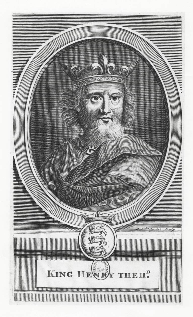 Henryk II, król Anglii (grafika) autorstwa French School