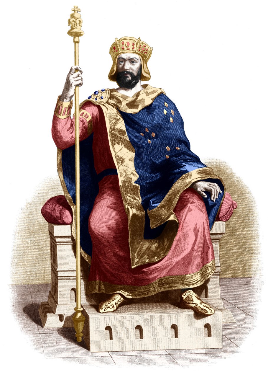Hugues Capet (druk) autorstwa French School