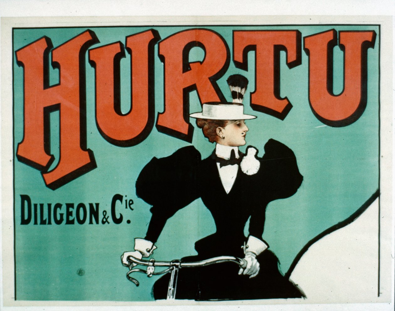 Plakat rowerowy Hurtu, tylko górna połowa, ok.1899 autorstwa French School