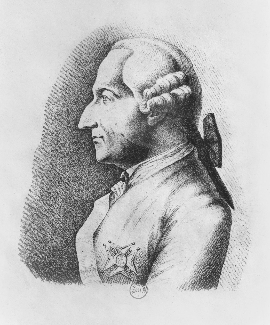 Jean-Baptiste Vaquette de Gribeauval (grafika) autorstwa French School