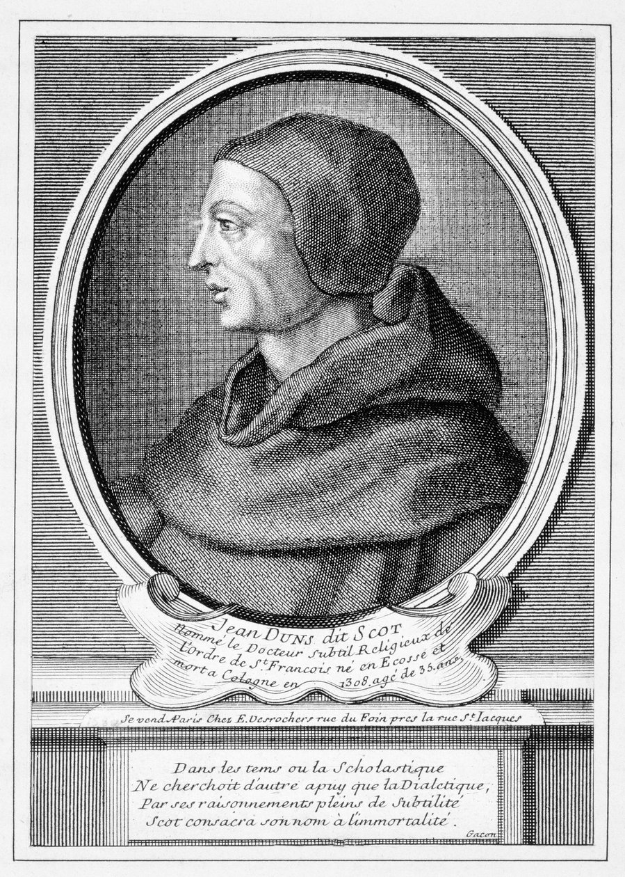 Jan Duns Szkot (ok. 1266-1308) autorstwa French School